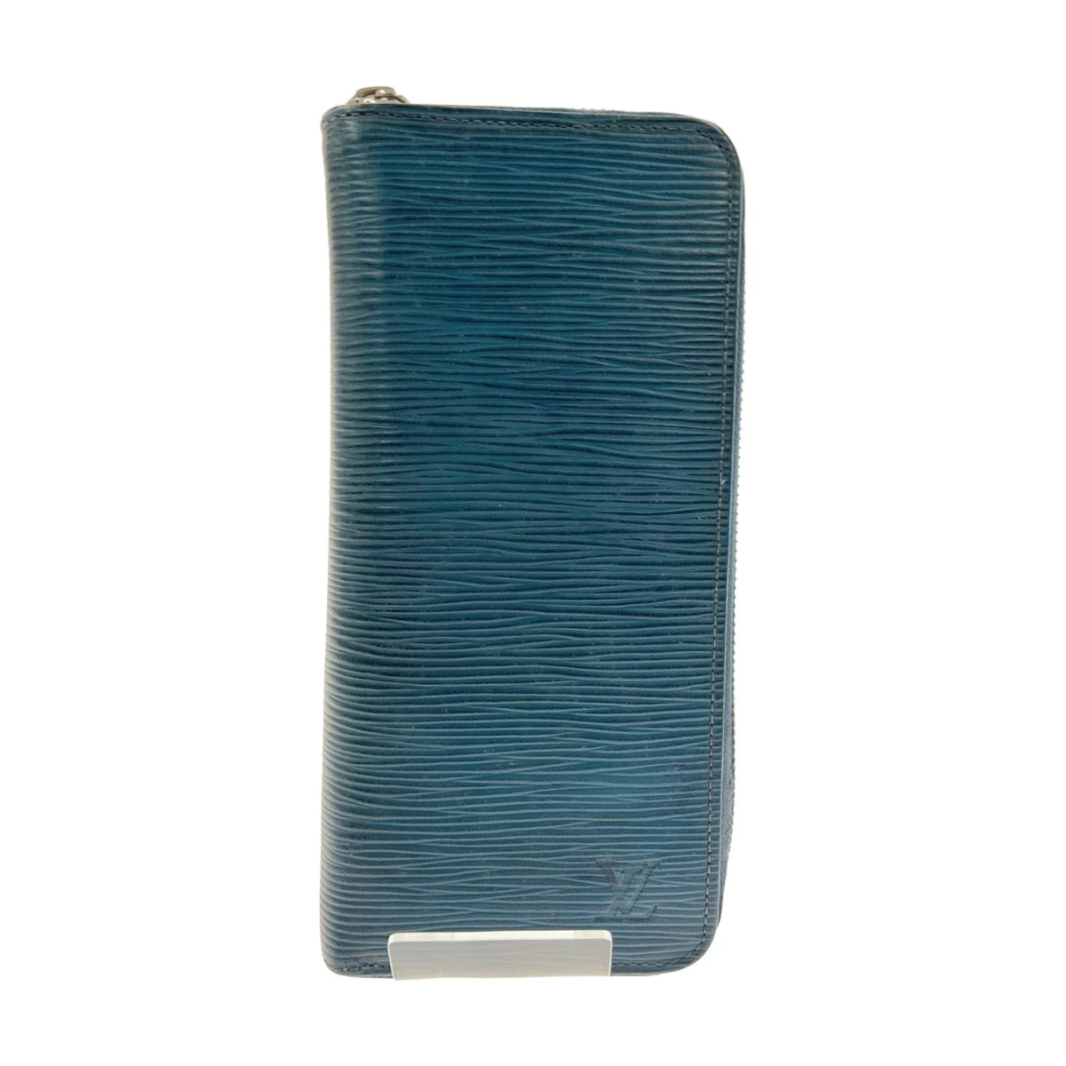 Louis Vuitton Zippy Wallet Taiga Vertical Round Long Blue